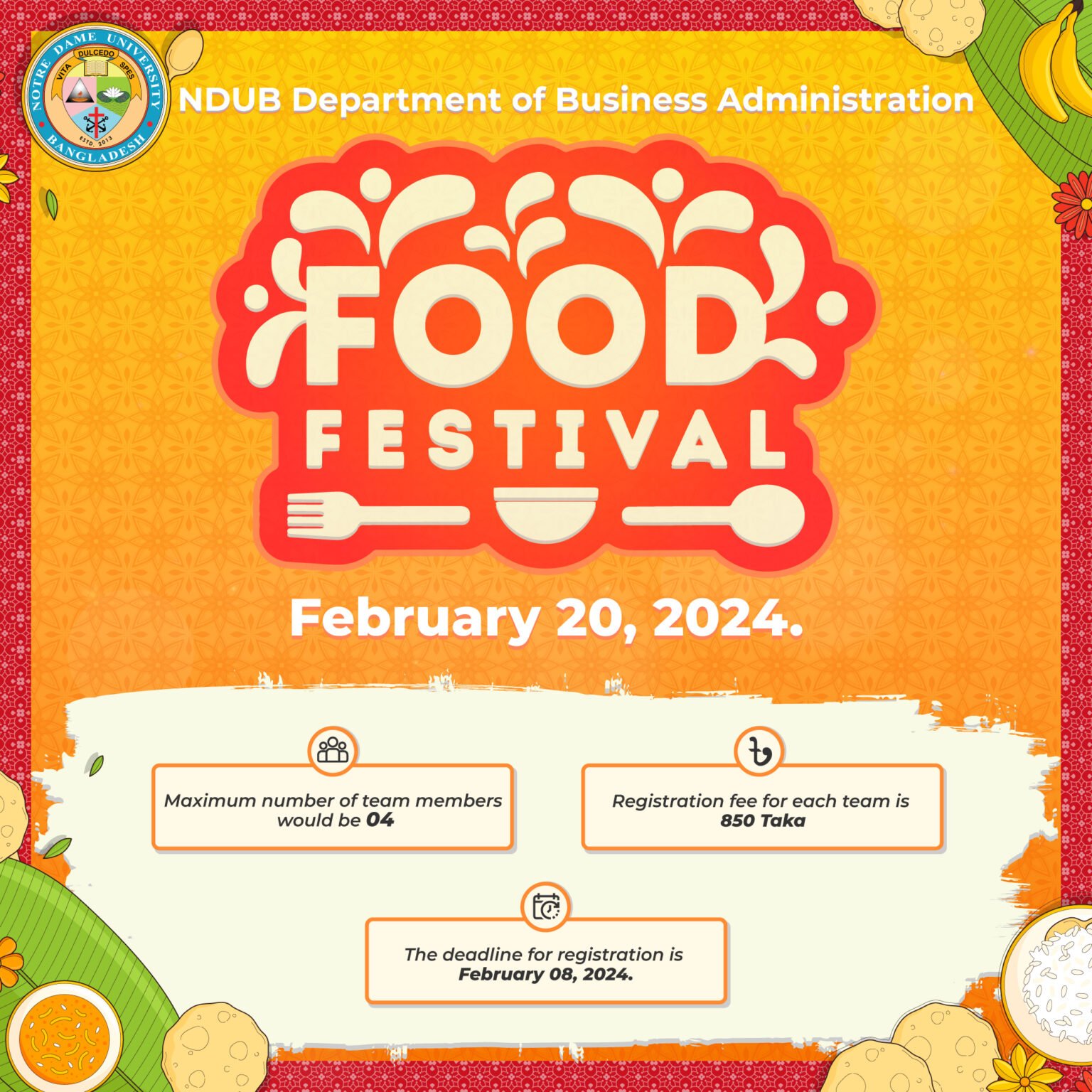 Food Festival 2024 Notre Dame University Bangladesh   Food Festival 1 1536x1536 